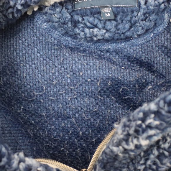 Southern Shirt Womens Medium Sherpa 1/4 Zip Pullover Sweater - Picture 6 of 6